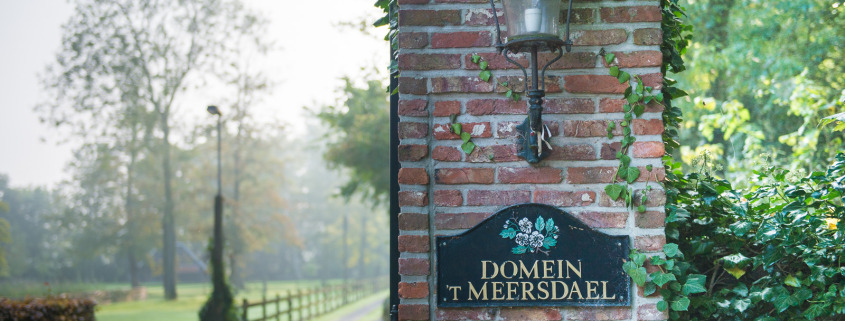 De ingang van het Domein 't meersdael te Moerbeke-Waas. Het park is ingericht met prachtige vijvers, stijlvolle boompartijen en planten, mooi park, ideaal voor huwelijksfotograaf en bruidspaar voor huwelijksfotografie